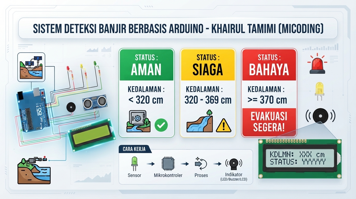 Cover Sistem Deteksi Banjir Berbasis Arduino Uno