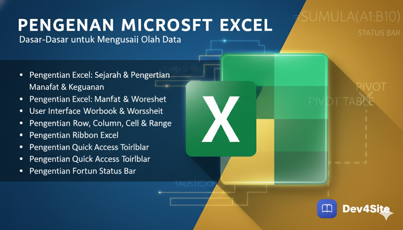 Thumbnail kursus: Pengenalan Aplikasi Ms. Exel